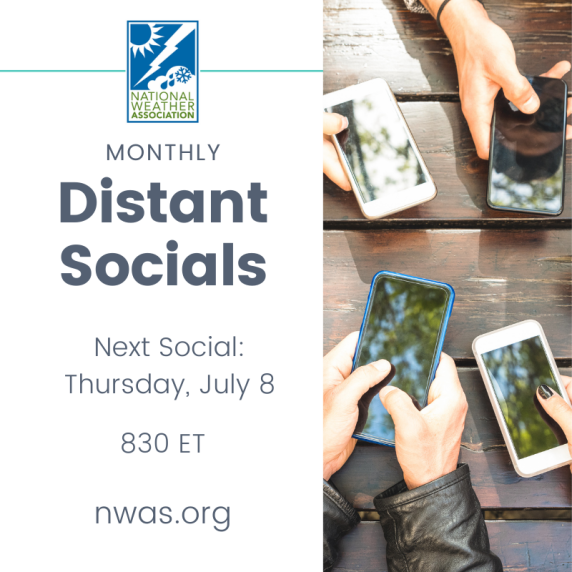 NWA Distant Social: Thursday, July 8, at 8:30 PM ET. 